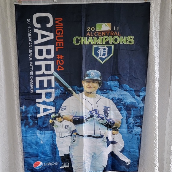 Detroit Tigers 2011 AL Central Champs Flag - Picture 1 of 4